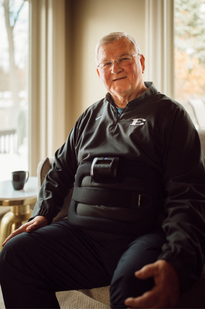 David, Orthofix SpinalStim therapy patient post-spinal fusion surgery